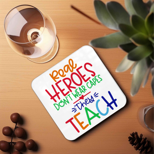 Teacher Thank You Coasters | Each or Set of 4