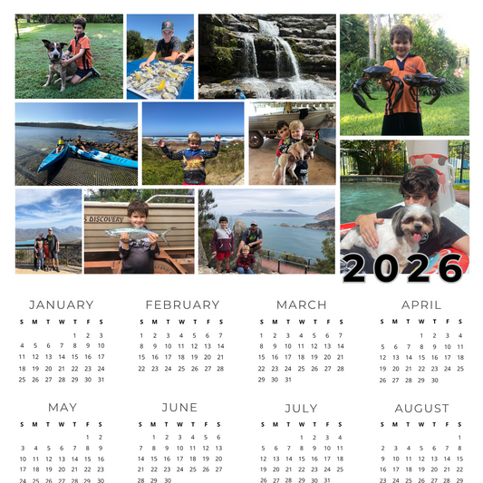 Magnetic Photo Calendar (2026) | Collage