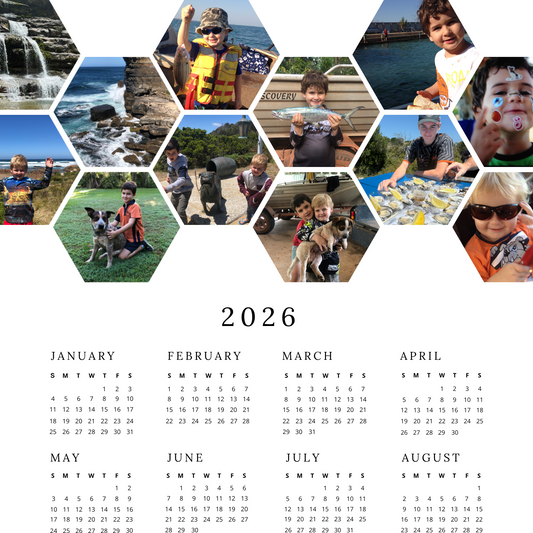 Magnetic Photo Calendar (2026) | Honeycomb