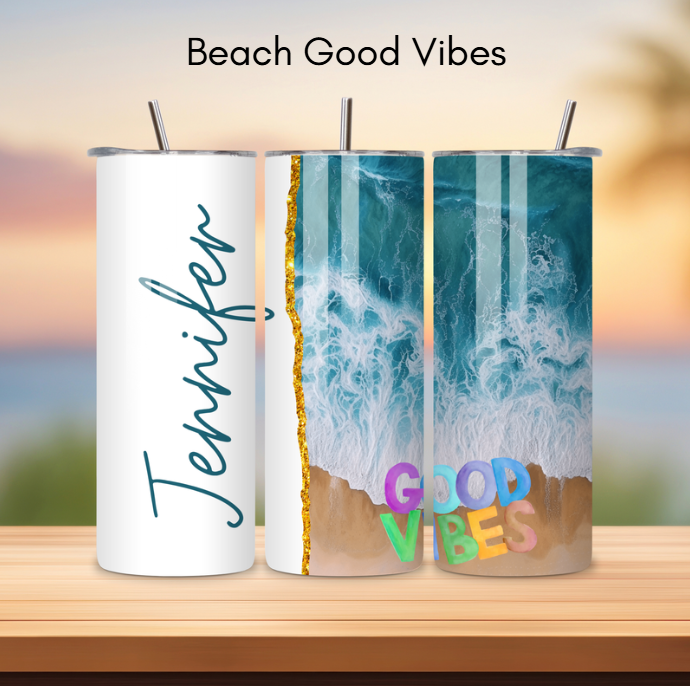 Photo Tumblers with Lid and Straw