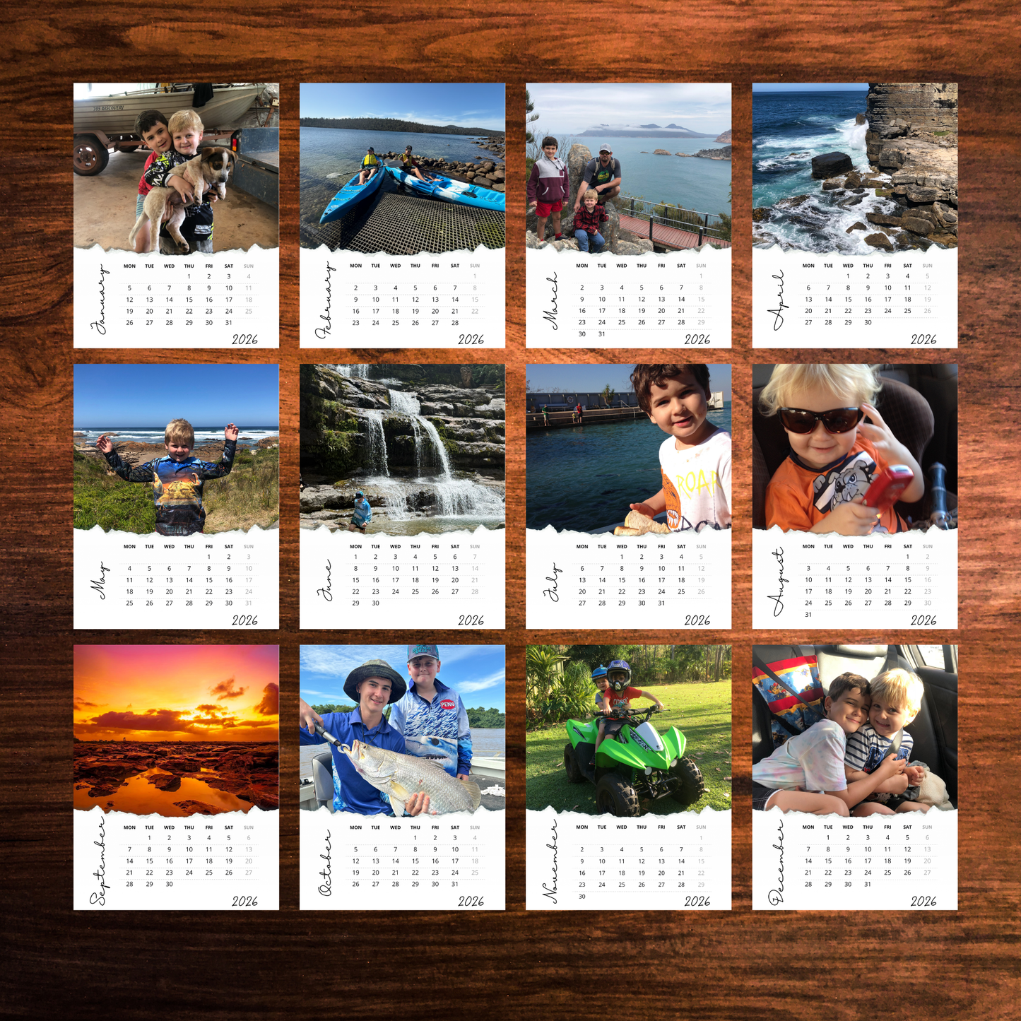 12-Month Magnetic Calendar Set (2026) | RIPPED