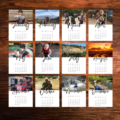 12-Month Magnetic Calendar Set (2026) | BRUSHED