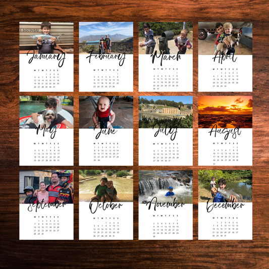 12-Month Magnetic Calendar Set (2026) | BRUSHED