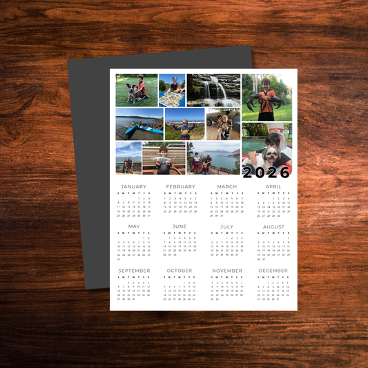 Magnetic Photo Calendar (2026) | Collage