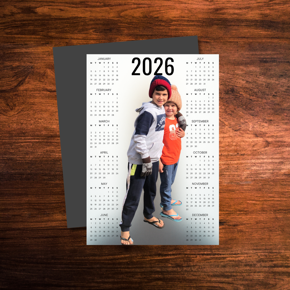 Magnetic Photo Calendar (2026) | Custom – Yabbid Designs