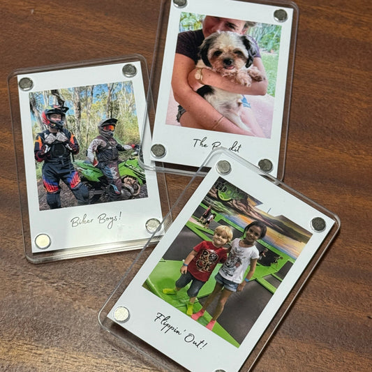 Polaroid Style Fridge Magnets | Set of 4