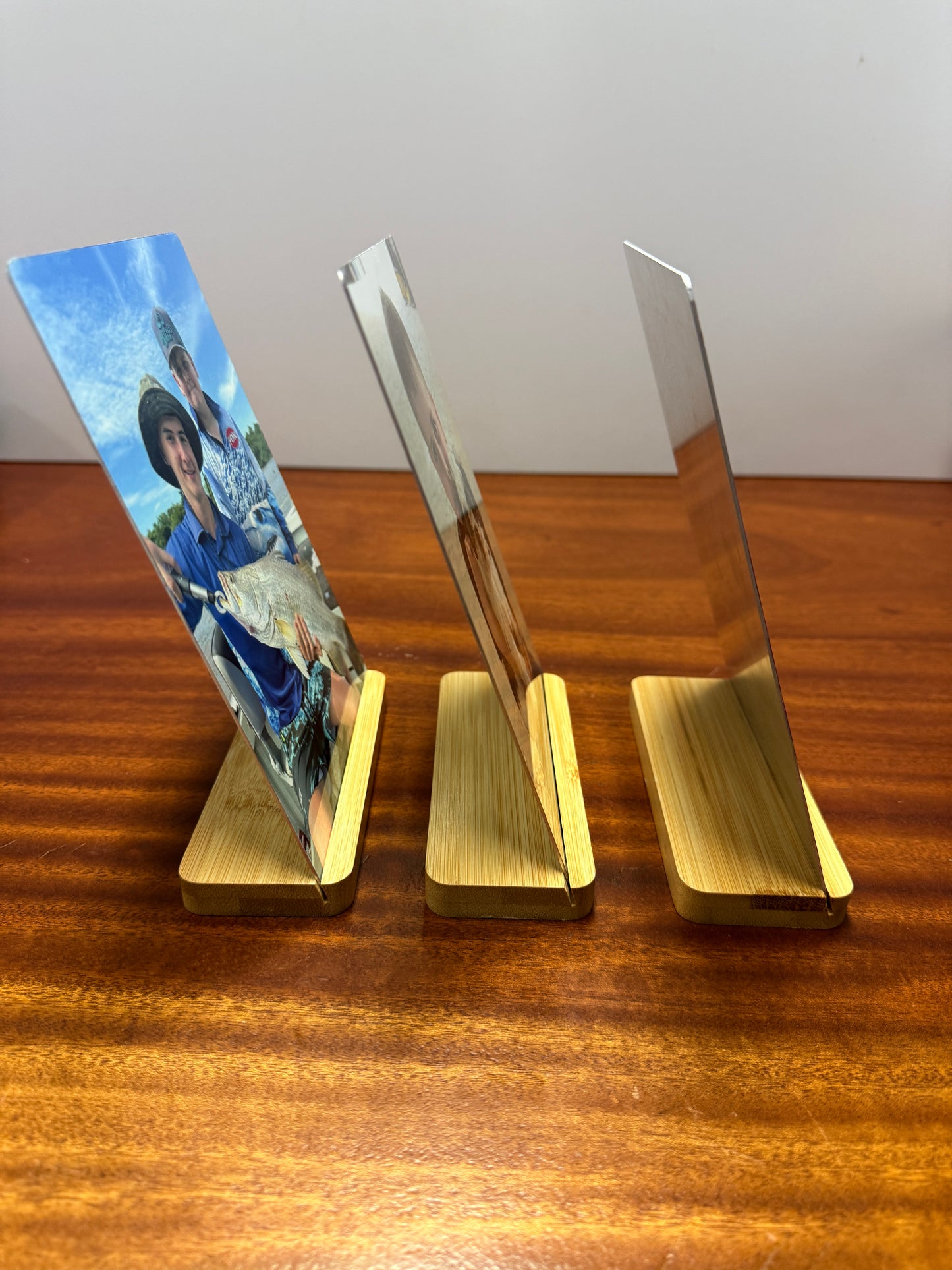 Metal Sublimated Prints on Bamboo Stand (5"x7")