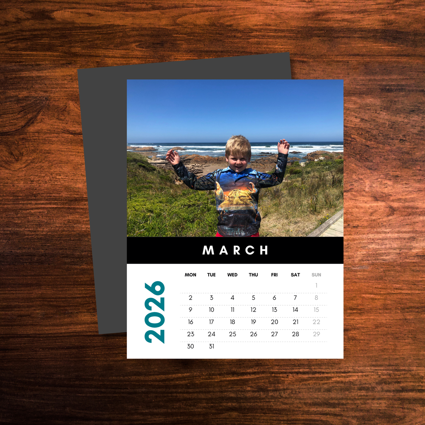 12-Month Magnetic Calendar Set (2026) | BLACK