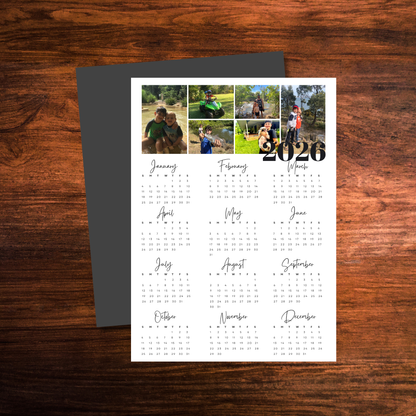 Magnetic Photo Calendar (2026) | Simple