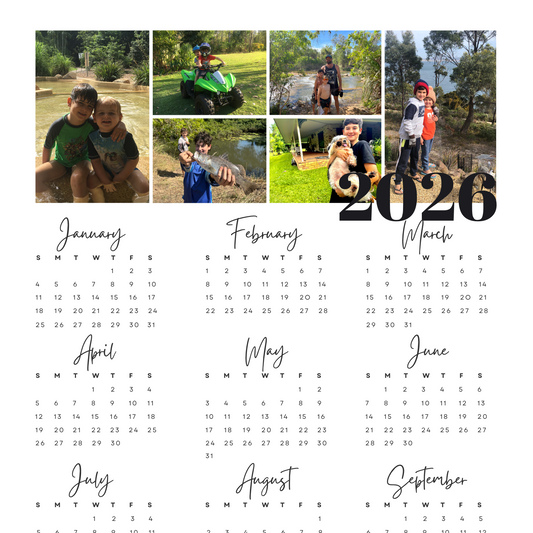 Magnetic Photo Calendar (2026) | Simple